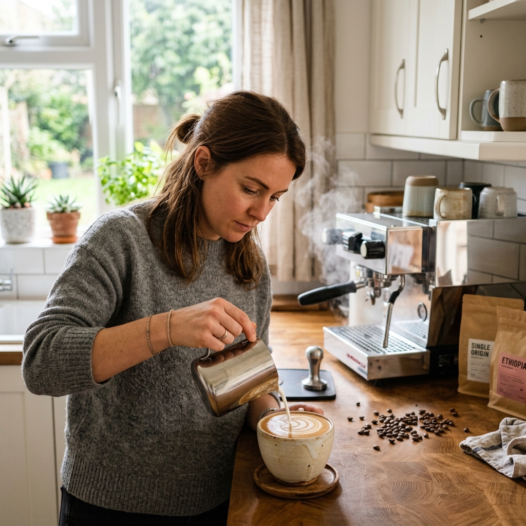 Coffee machine milk jugs UK for perfect barista-style froth 2024.