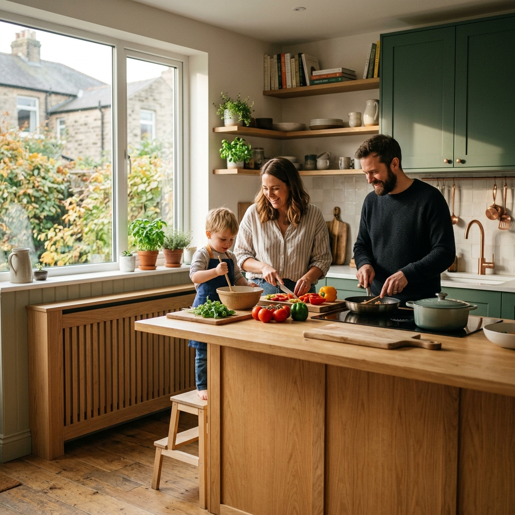 Kitchen radiator cover UK - modern designs for 2026 heating solutions.